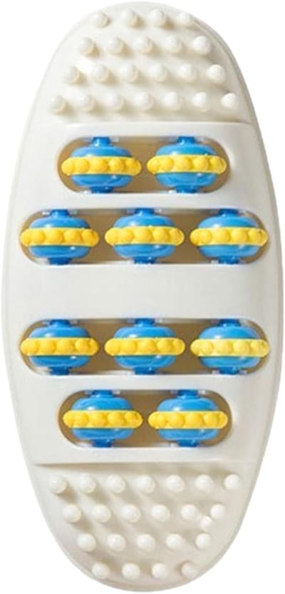 Voetmassage Roller - Reflexologie Hulpmiddel - Ontspanning Bevorderen - Biomimetisch Ontwerp - 29.5 x 14.5 x 6 cm - Wit