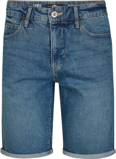 Petrol Industries - Heren Lewis Loose Jeans Short Speedster - Blauw - Maat XL
