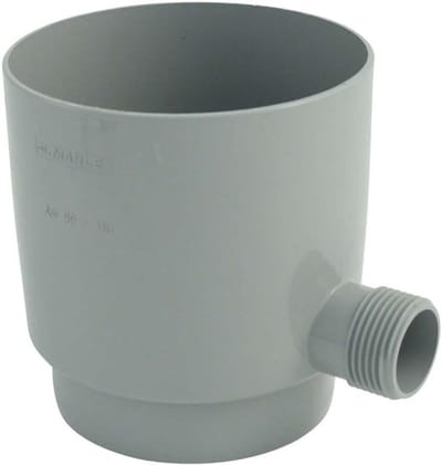 Regenverzamelaar Grijs - Wateropvang Systeem - Tuin Besproeien - Geïntegreerde Overloopstop - DN 105 mm - Grijs