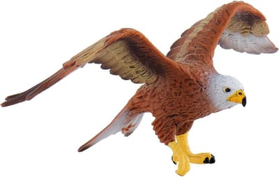 Bullyland 69376 – Speelfiguur en verzamelfiguur Rode Milan (Roofvogel) – ca. 10,5 cm – levensecht en detailrijk vormgegeven – ideaal als educatief speelfiguur en klein cadeautje voor kinderen vanaf 3 jaar.