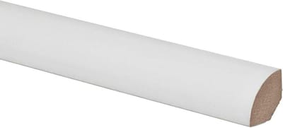 Kwartronde Latten - Afdekstrips - Afwerking Aanbrengen - MDF Wit Folie - 14x14mm 20 Stuks - RAL 9010