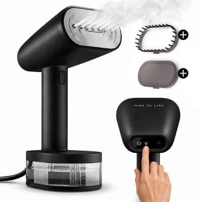 Kledingstomer - In 20 Sec. warm & binnen 2 minuten klaar - 2 Stoomstanden - Inclusief reistas - 1600W - Stoomapparaat stomer Kleding - Steamer - Handstomer