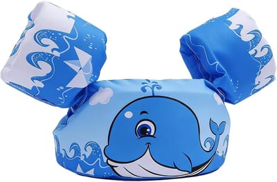 Zwemvest Kinderen - Drijfhulp Armvleugels - Waterpret Veiligheid - Verstelbare Pasvorm - 31x24x12 cm - Walvis Design
