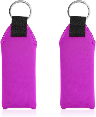 2 Stuks Drijvende Foam Sleutelhanger, Lichtgewicht Neopreen Waterdichte Sleutelhanger voor Boot, Surfboard en Watersportactiviteiten (Paars)