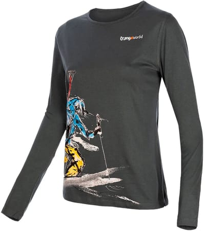Trangoworld The Lonely T-shirt Met Lange Mouwen Grijs XS Vrouw