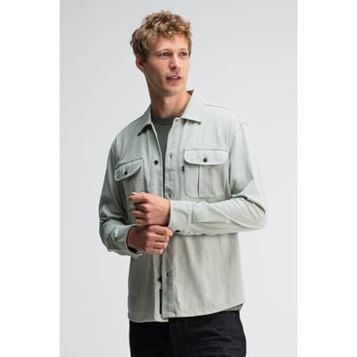 Butcher of Blue Phil Jersey Overshirt Dk. Delphi Green Maat: S | Casual Overhemden Outlet | Heren | Groen