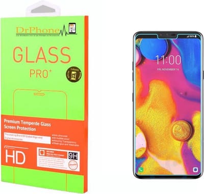 DrPhone LG V40 / V40 ThinQ Glas - Glazen Screen protector - Tempered Glass 2.5D 9H (0.26mm)