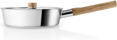 Eva Solo - Nordic Kitchen Stainless Steel Sauteerpan Ø 24 cm - Zilver - Roestvast Staal - Hout