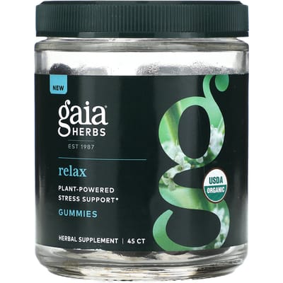 Gaia Herbs, Relax, 45 gommes