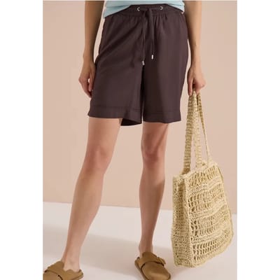Shorts met High Waist en Wide Leg pijpen in een Loose Fit pasvorm