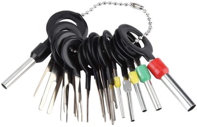 Dailygoody - Auto kabelboom extractor set - 18-delige set - Handgereedschap voor auto-onderhoud - Kunststof en metaal - Connector verwijder tool - Ges