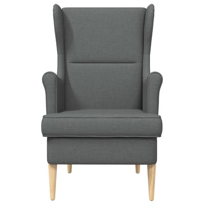 vidaXL - Fauteuil - Donkergrijs - Stof