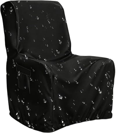 Schommelstoelhoes - Beschermhoes Stoel - Buitenmeubels Beschermen - Waterdicht UV-bestendig - Maat M 79x80x104cm - Zwart