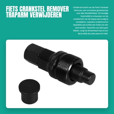Dailygoods- Crankstel Remover Afneembare Kop - Fiets Crankarm Verwijderaar - Trapas Verwijderingsgereedschap - Geschikt voor ISIS/Tapered Type - Praktisch en Gebruiksvriendelijk