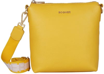 Bogner Leren Schoudertas Andermatt Flavia Shoulderbag Yellow Geel