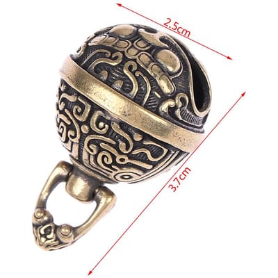 Gelukskoper Handwerk Spuitgieten Valbel Sleutel Auto Knop Windbel Secte Bronzen Bel Creatief Cadeau Fengshui Hanger voor Thuis