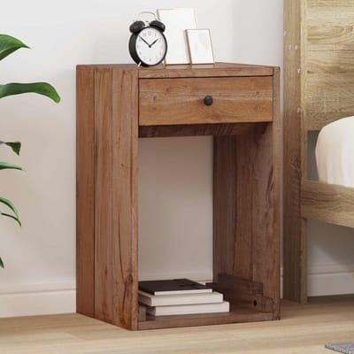 vidaXL Nachtkastje met lade Bruin 63 x 30 x 79 cm Massief Mahoniehout