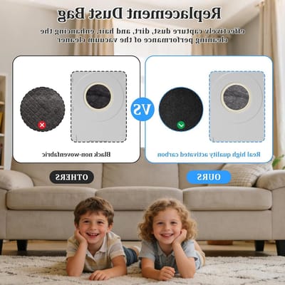 Stofzakken voor robotstofzuigers, 12 stuks, actieve koolstof, grote capaciteit, 3 liter, geschikt voor Ecovacs Deebot X11 Pro Omni