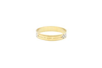 Marc by Marc Jacobs Logo Plaque Armband in Goudmetaal