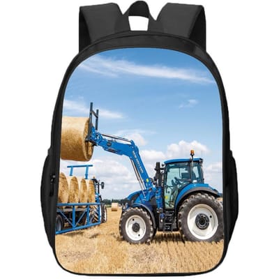 Farming Simulator Dubbellaagse Rugzakken voor Jongens en Meisjes voor Leerlingen van de Basisschool en Middelbare School