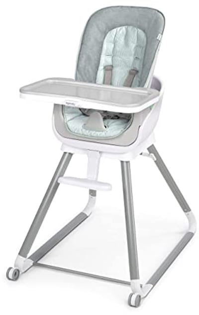 6-in-1 Kinderstoel met Vibratiefunctie en Speelboog voor Baby's en Peuters