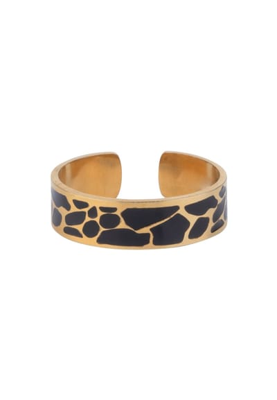 Chic by Lirette - Ring Craquelé - Goud Zwart