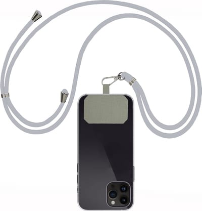 Telefoon Koord Universeel Telefoonkoord Verstelbaar - Telefoonkoorden Universeel Verstelbaar - Lichtgrijs