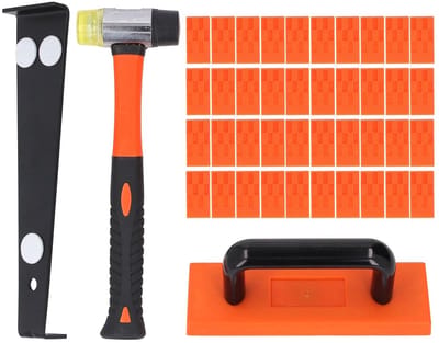 Laminaatvloer Gereedschap - Vloer Installatie Kit - Vloeren Leggen - 43 Delige Set - 295 Mm Hamer