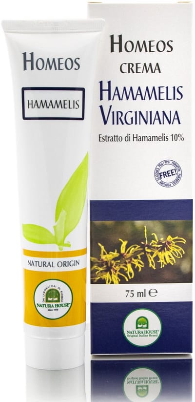 Homeos Hamamelis Crème - 10%  Hamamelis Extract - 75 ml.