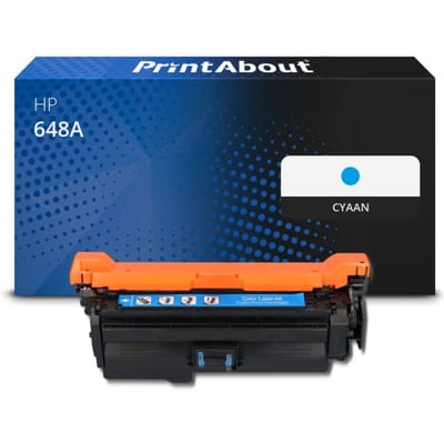 PrintAbout huismerk Toner 648A (CE261A) Cyaan Geschikt voor HP