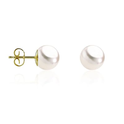Luna-Pearls - 311.0276 - Oorbellen - 750/-Geel goud met Zuidzee gekweekte parel en Diamanten