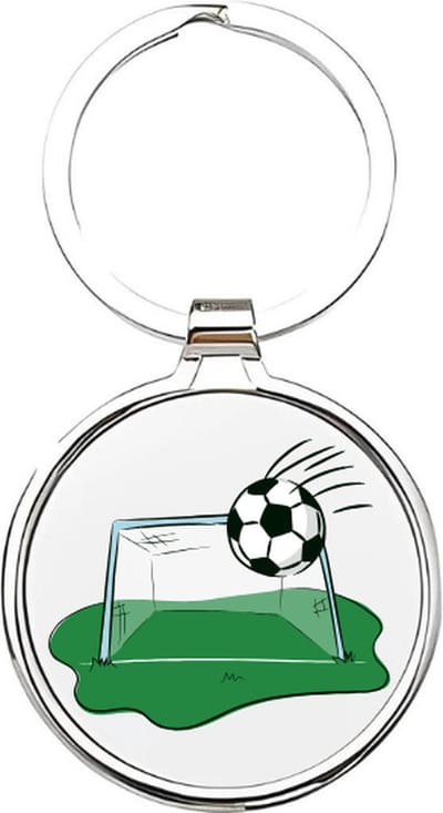 Akyol - voetbal Sleutelhanger - Voetbal - voetballers - cadeau - sport sleutelhanger - sport - gepersonaliseerd - voetballers - baller - sleutelhanger voor voetballers - goal - sleutelhanger voor jongens - bal - ballen - voetbal - 4 x 7,5 CM
