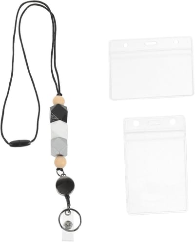 Badgehouder met Lanyard - Kaarthouder Naamkaart - Identificatie Tonen - Intrekbaar Sleutelkoord - 11.2 x 6.8 cm - Foto 2