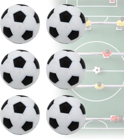 Dailygoods - Set van 6 Stille Tafelvoetbalballen van 23 mm