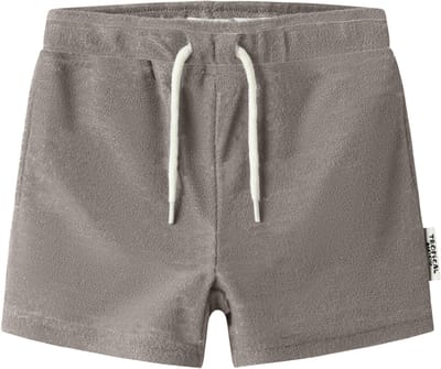 NAME IT - NMMFINTI NREG TERRY SHORTS BOX - Jongens - Bermuda shorts - beige - maat 92