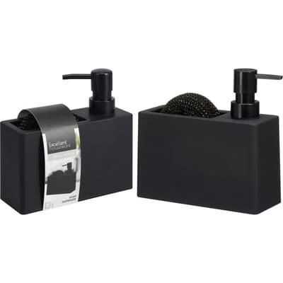 HH - Koopman zeepdispenser speelgoed 320ml met spons zwart multicolor.