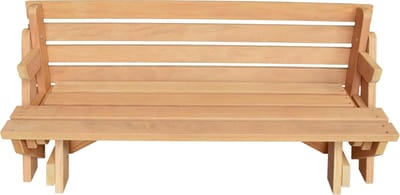 Picknicktafel en Bank - 2 in 1 inklapbare picknicktafel - Hardhout 3-6 personen - Duurzaamheid klasse 1! - Compleet gemonteerd afgeleverd!