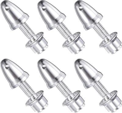 Propeller Adapter voor RC Vliegtuigen, Spinner met 3mm Bore en 6mm Output Shaft, Set van 6 voor Brushless Motoren en Speed Controllers