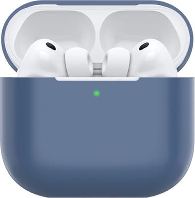 SnelShoppen - Siliconen Beschermcase voor AirPods Pro 3 (2025) - Draadloze Oordopjes Hoesje - Dun, Midnight Blue, Met LED-Indicator, USB-C - 360° Besc