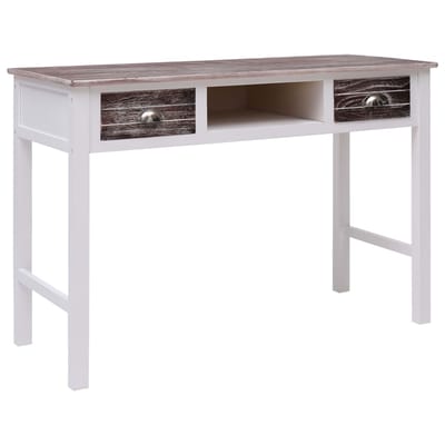 vidaXL - Schrijftafel - 110x45x76 - cm - hout - bruin