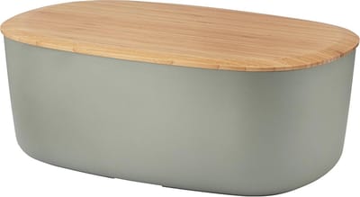 Stijlvolle Lunch Box Melamine en Bamboe - Broodtrommel 34.5 x 23.5 x 13 cm