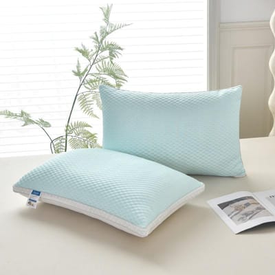 Koel en Ademend Iced Bean Bean Kussen voor de Zomer Cervicale Wervelkolom Hoog en Laag Kussenkern voor Huishoudelijk Gebruik 48*74cm