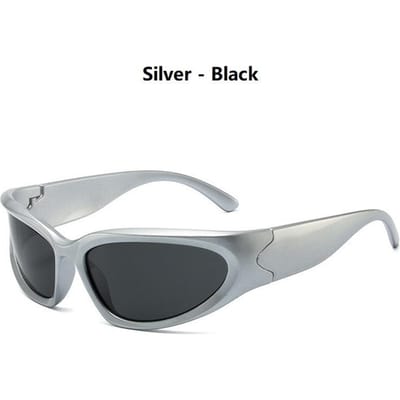 Y2k Klassiek Punk Wrap Around Klassieke Zonnebril Mannen Vrouwen Premium Designer Zonnebrillen Stijlvolle UV400 Bescherming Bril Sport Oogbescherming