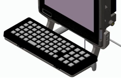 Zebra keyboard trey