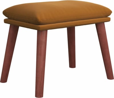 vidaXL - Voetenbank - 45x29,5x35 - cm - fluweel - bruin