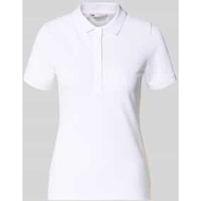 slim fit poloshirt met labelstitching