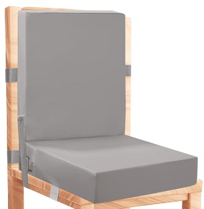Dailygoods- Zitverhoging Kind - Waterdicht PU-leer - Antislip - Draagbaar - 2 Stuks Riemen - Veiligheidsgesp - Comfortabele Sponsvulling - Boosterseat