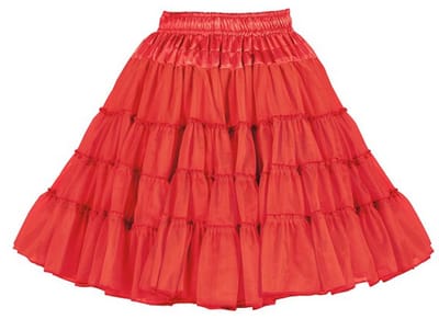 Thetru Collection Petticoat/Onderrok/Tutu Deluxe - Rood - 3-lagig