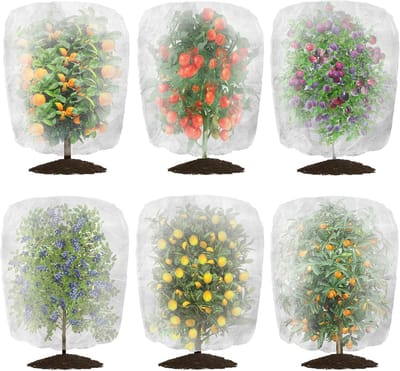 Plantenbeschermhoes - Insectennet Planten - Vogelnet Voor Tuinplanten - Met Rits En Trekkoord - 60 Mesh - 0,7 x 1,0 m
