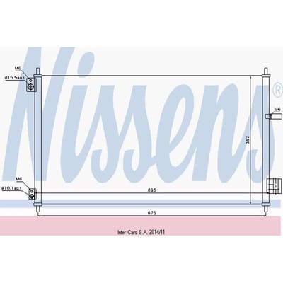 Condensor, airconditioning NISSENS 940293